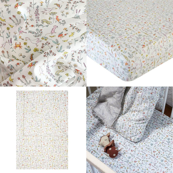 Flat Top Sheet Made With Liberty Fabric Theo Pink