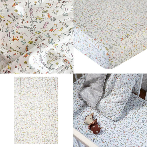 Flat Top Sheet Made With Liberty Fabric Theo Pink