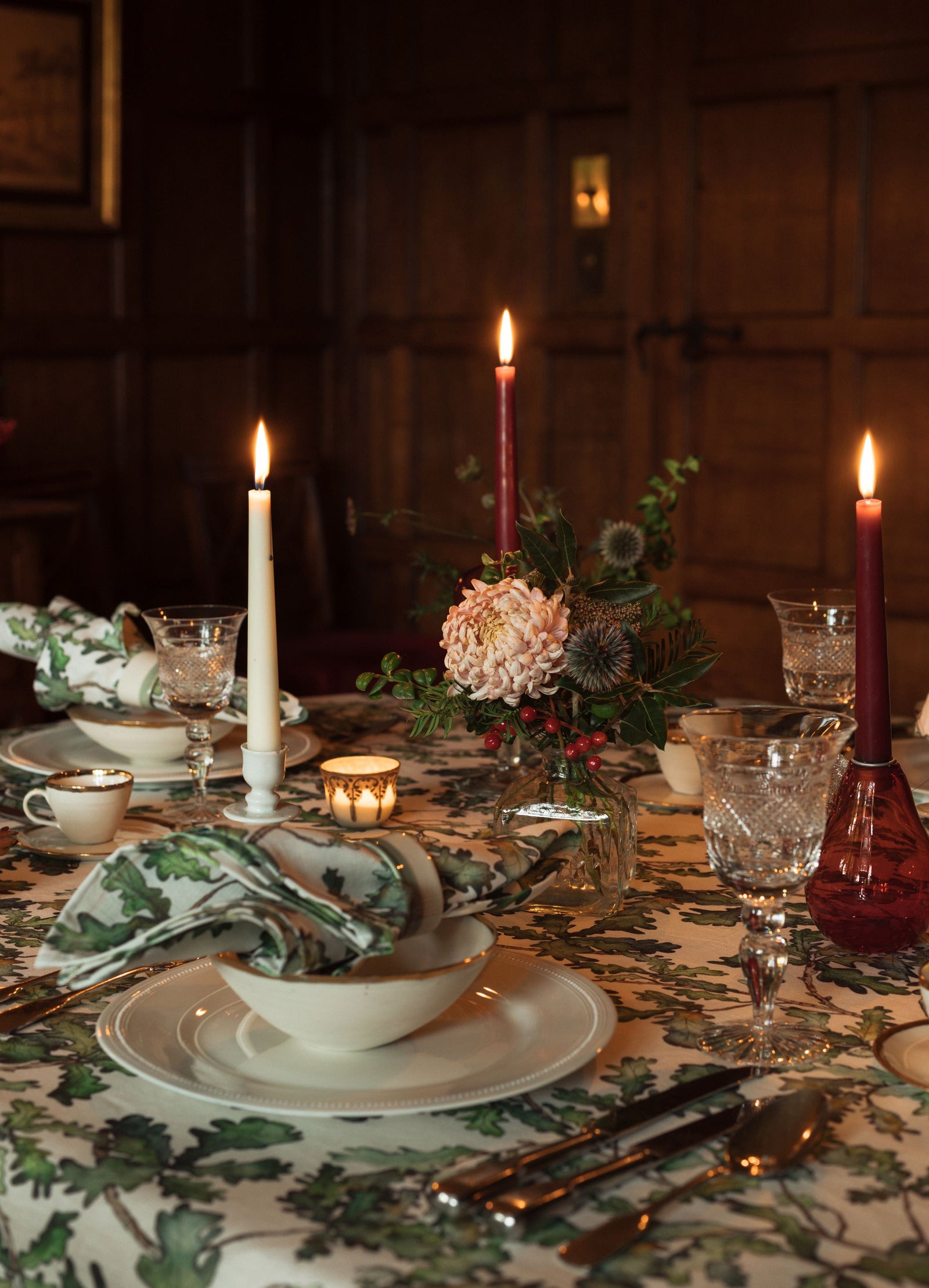 Oak Leaf Linen Napkin