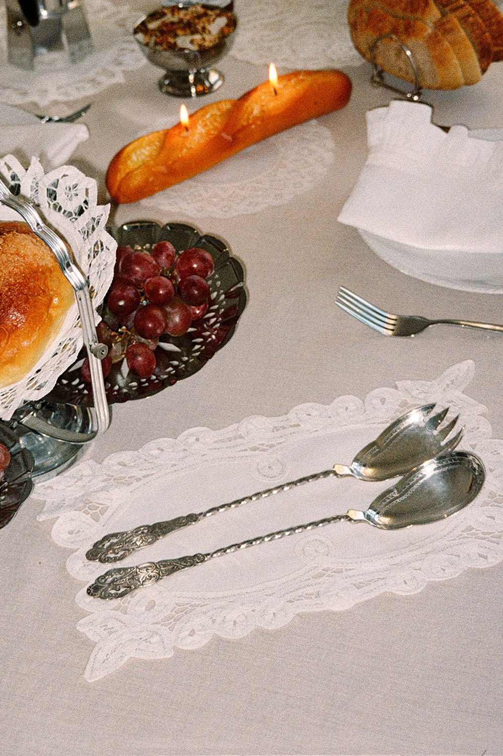 Vintage Silver-Plated WMF Salad Spoons