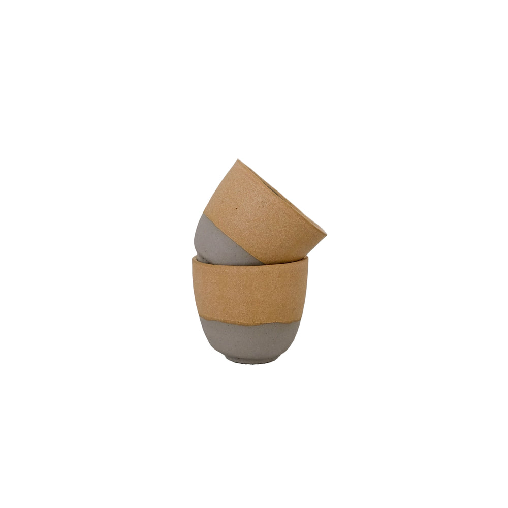 Dani - Porcelain Espresso Cups - Sandy Matte - Set of 2