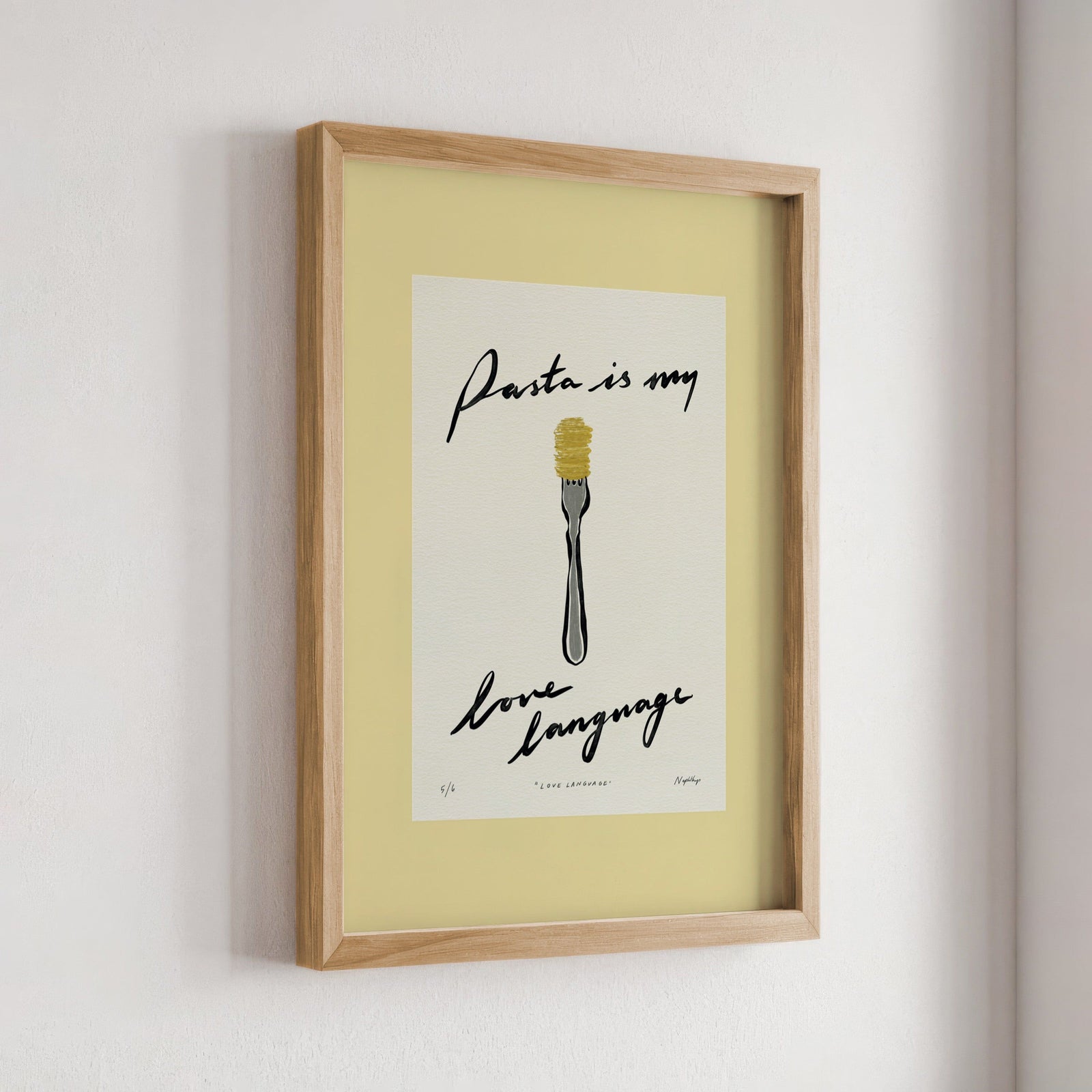 Pasta Is My Love Language Print