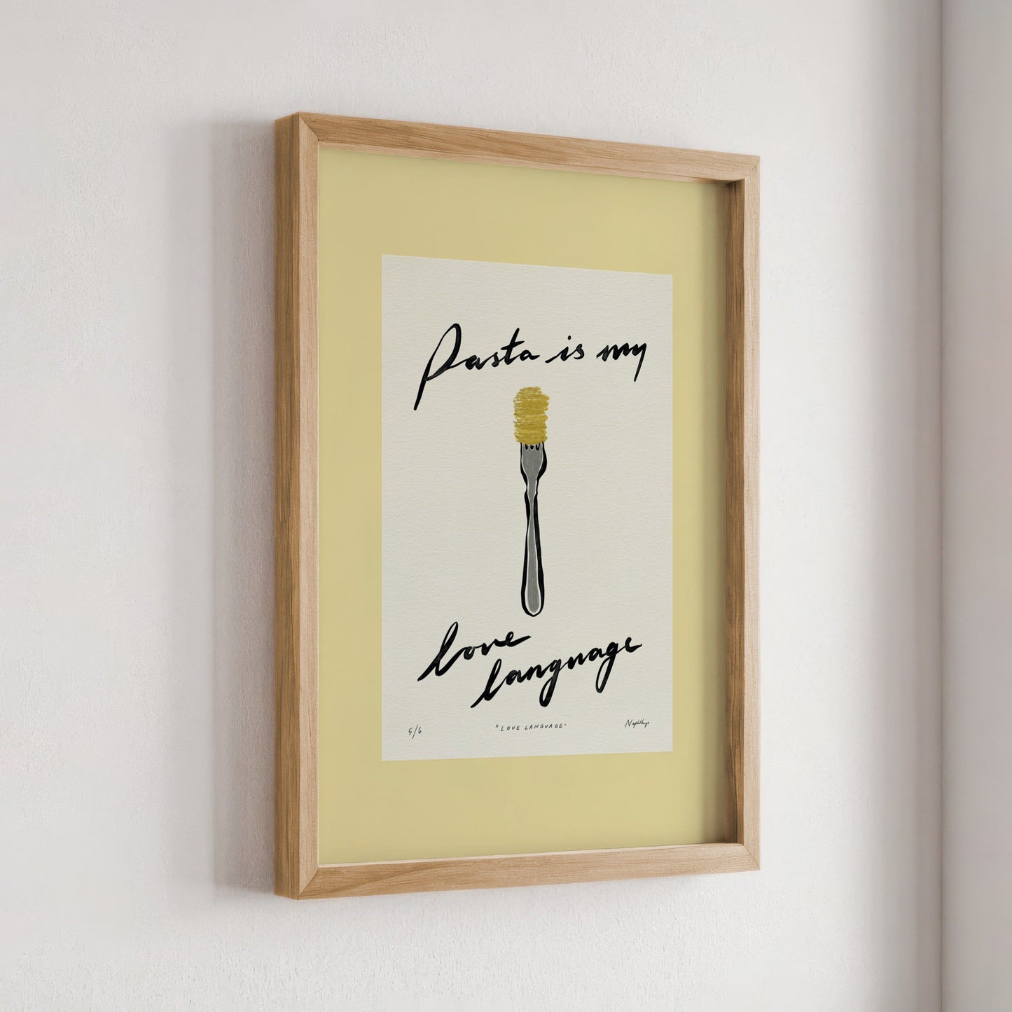 Pasta Is My Love Language Print