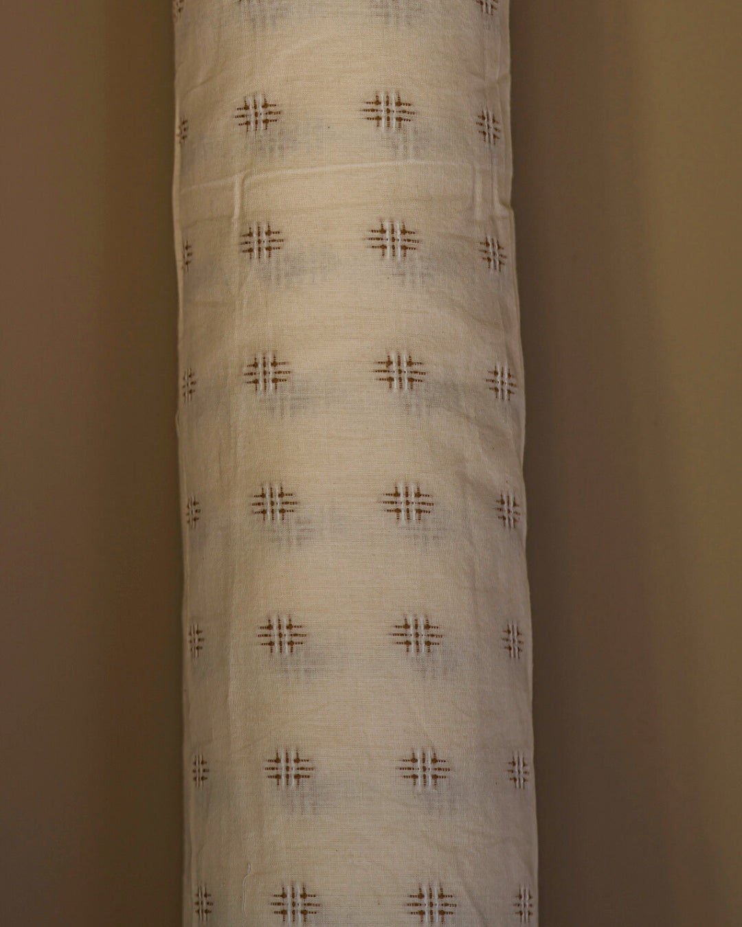 The Embroidered Cotton in Chestnut