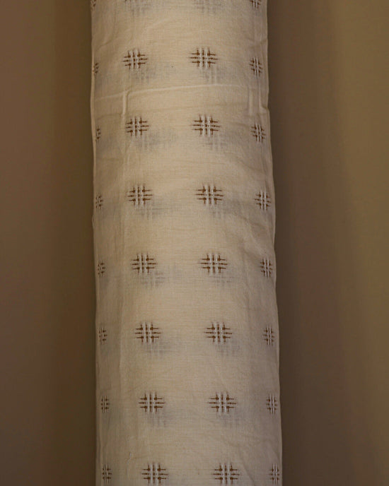 The Embroidered Cotton in Chestnut