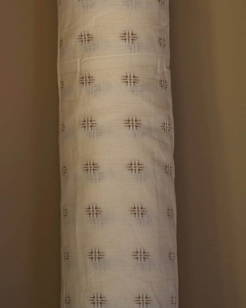 The Embroidered Cotton in Chestnut