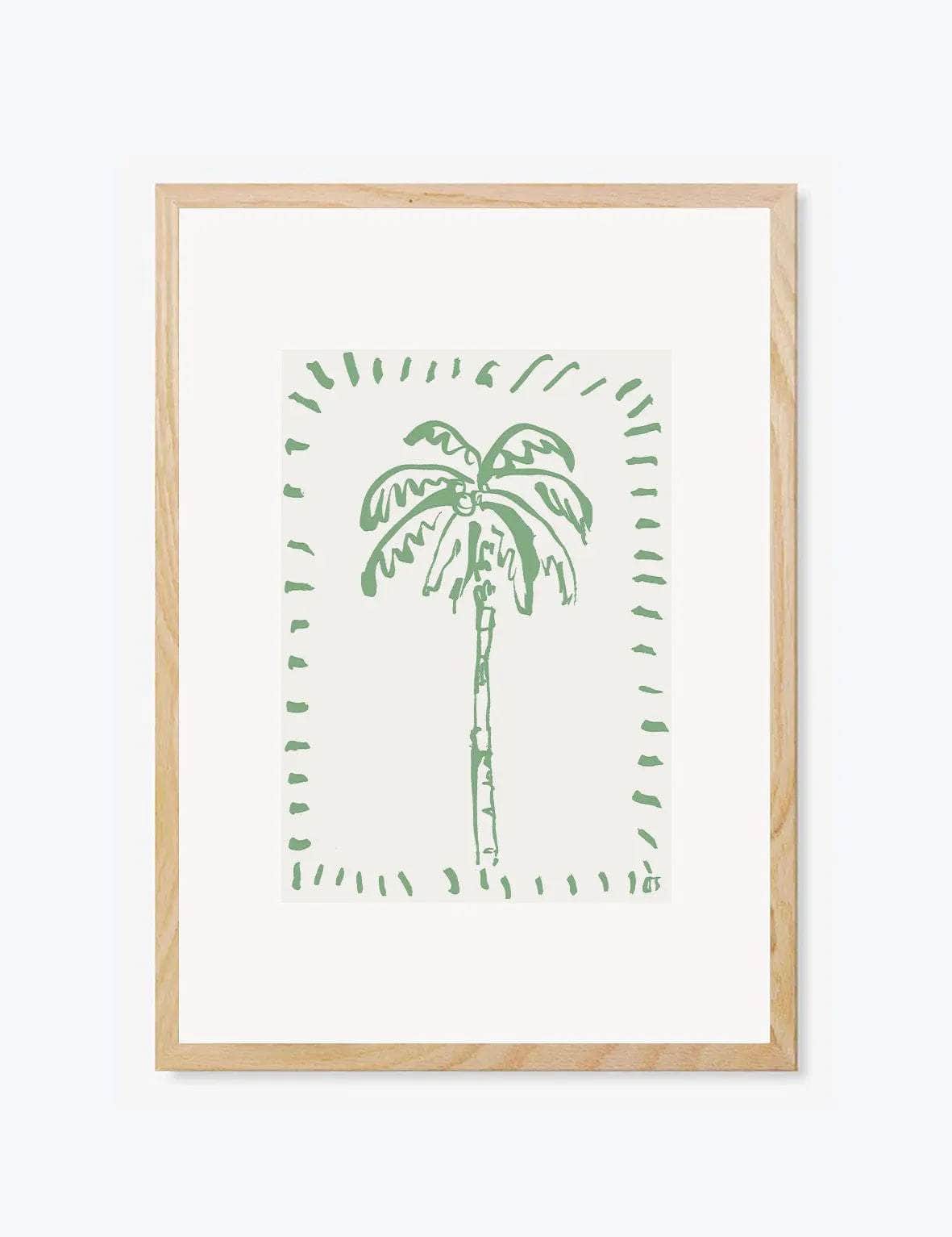 The Green Palm Print