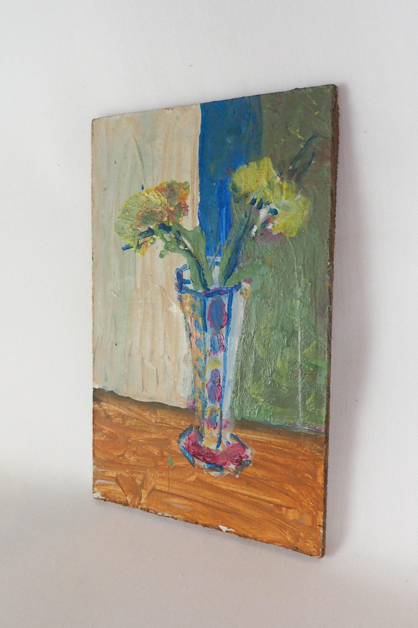Oil on Board Floral Painting