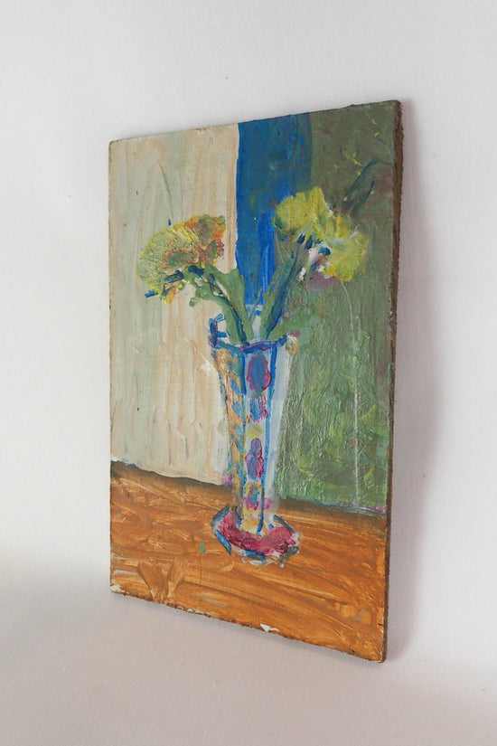 Oil on Board Floral Painting
