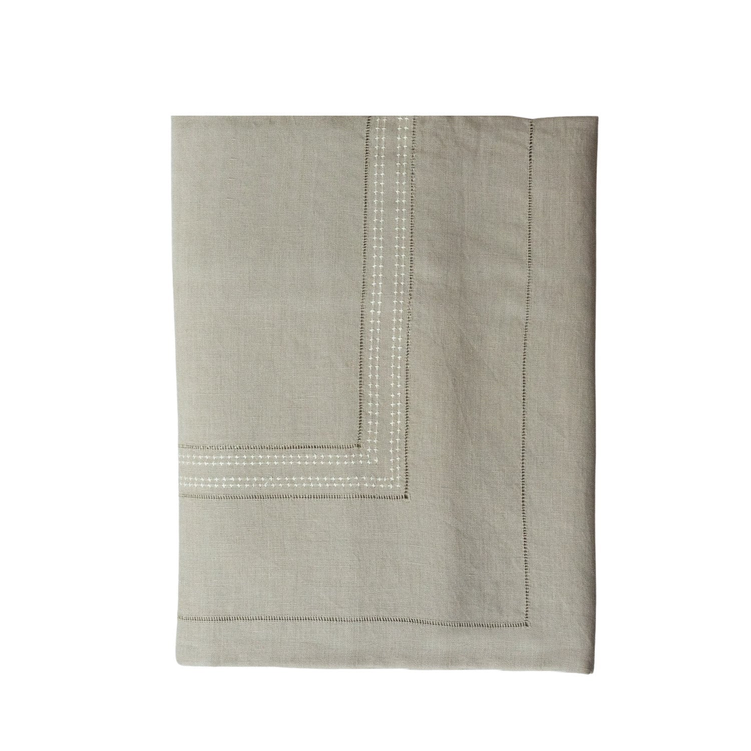 Shashiko Linen Tablecloth