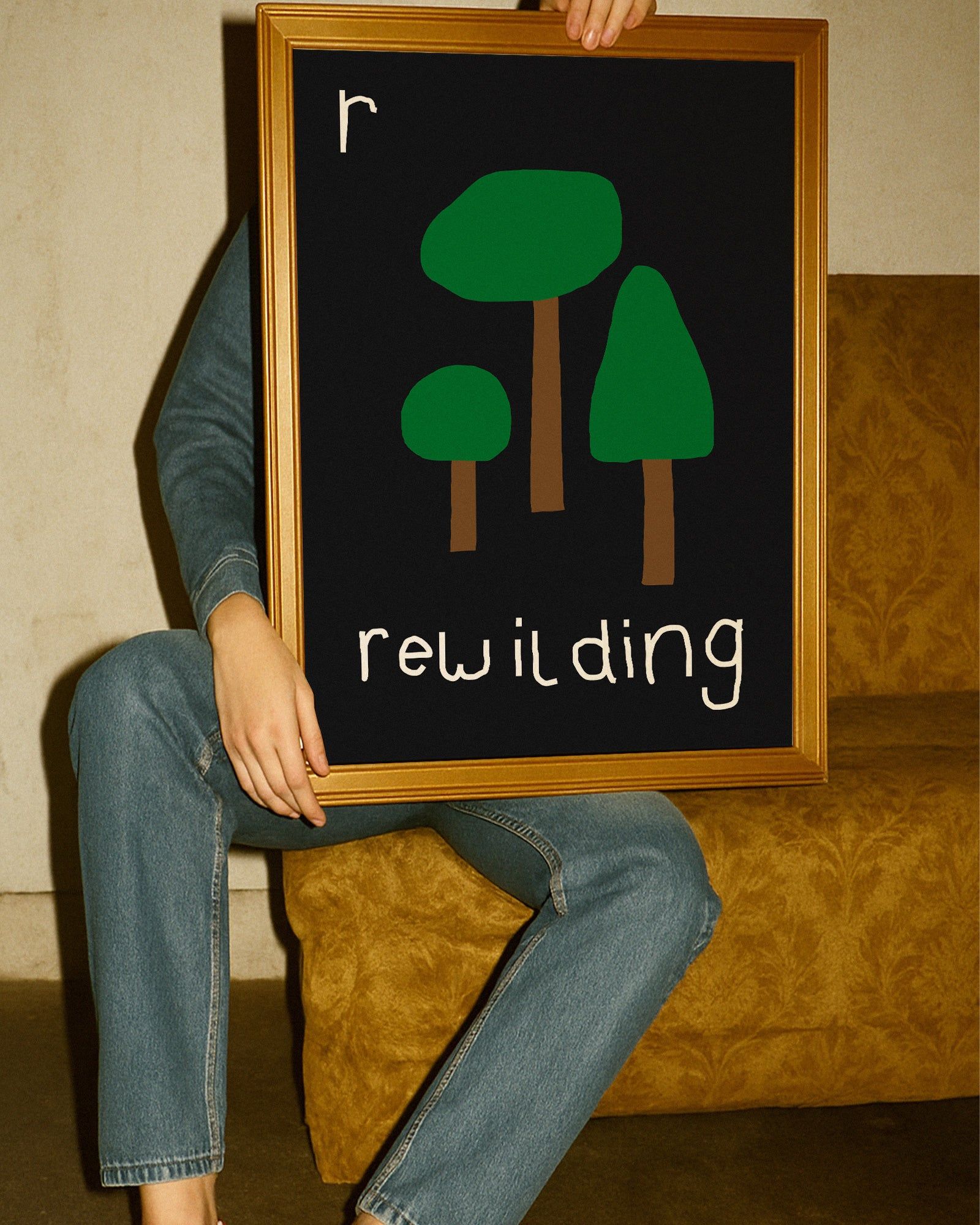 R for Rewilding Art Print