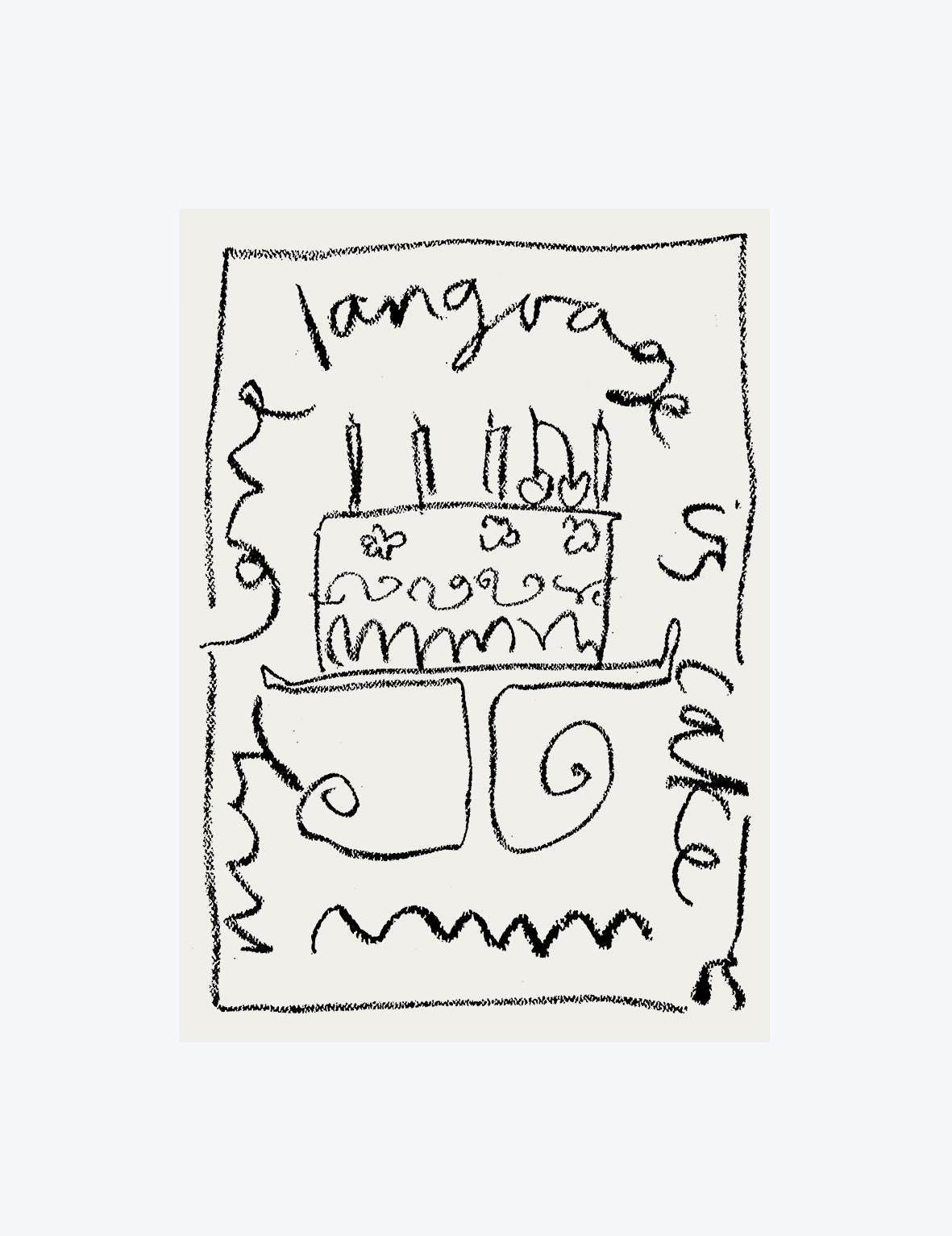 My Love Language Is Cake Print