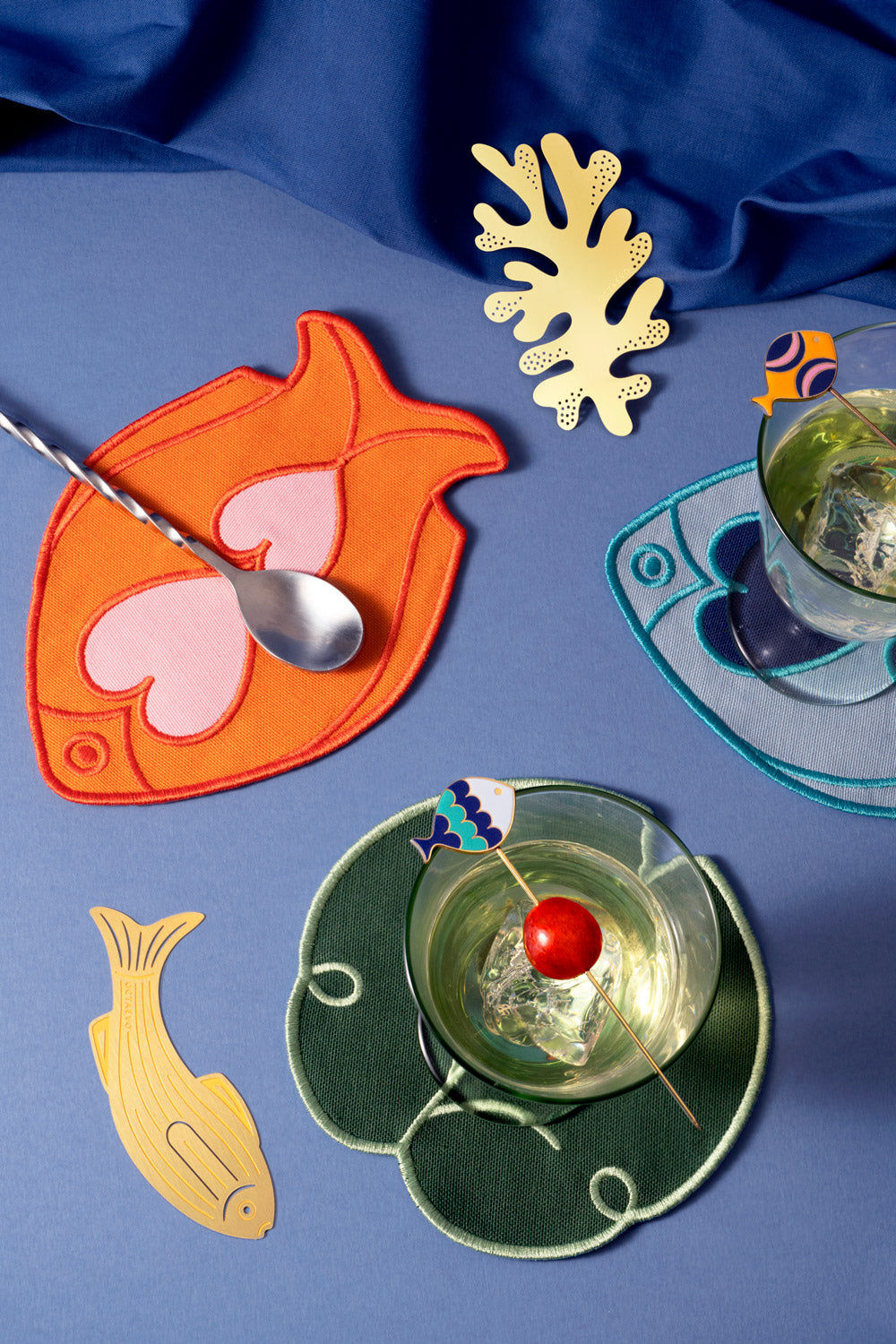 Fish Splash Coasters (Set of 4)