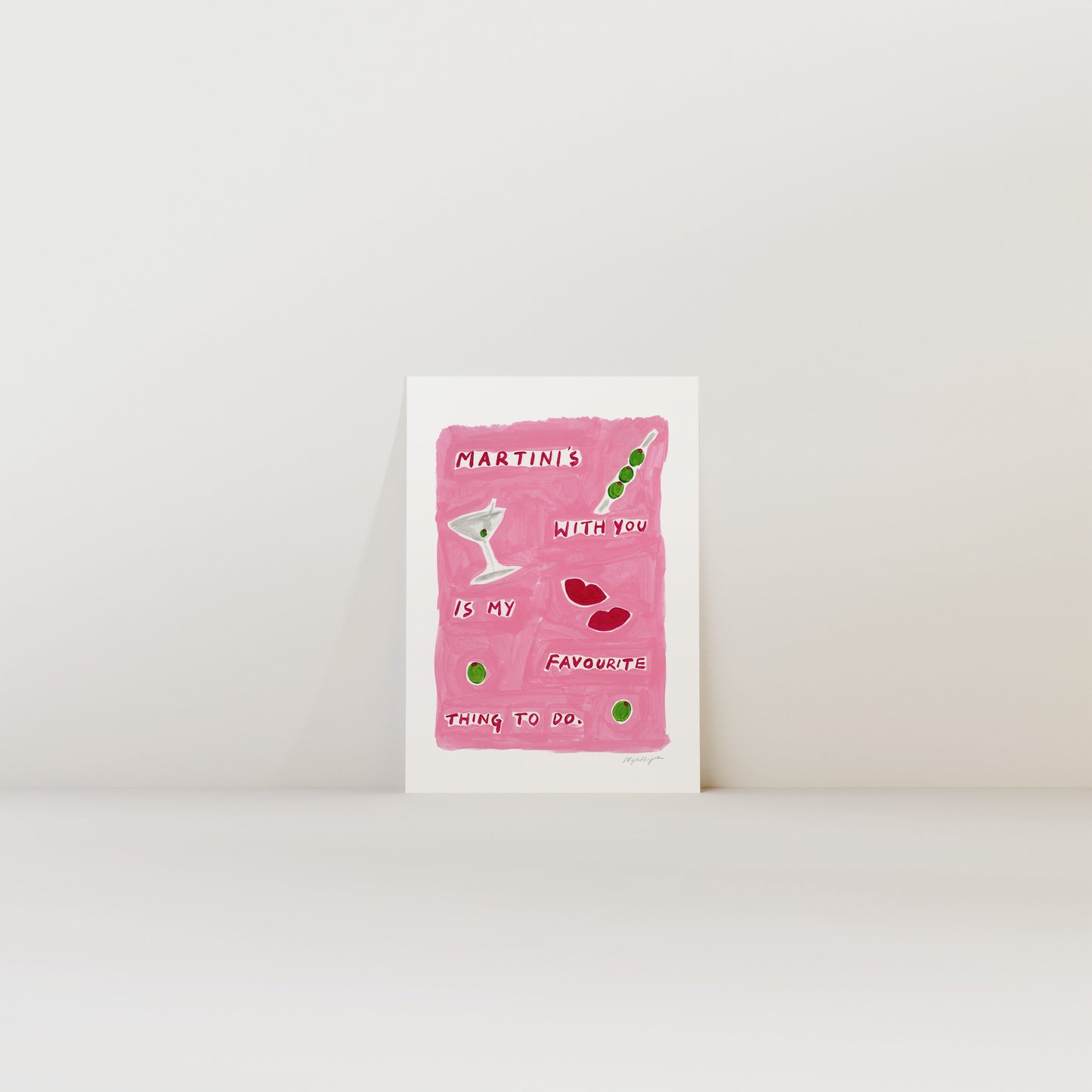 Martinis With You Print