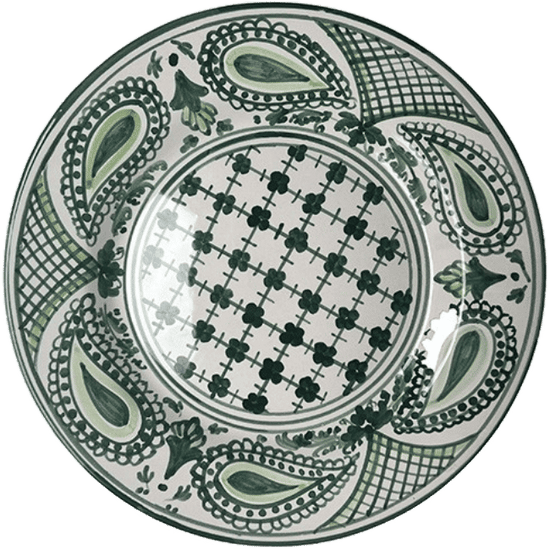 Bandana Green Plate 20cm