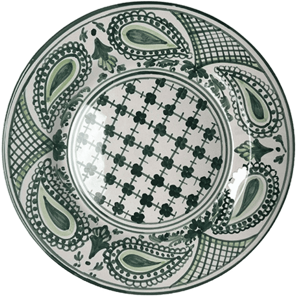 Bandana Green Plate 20cm