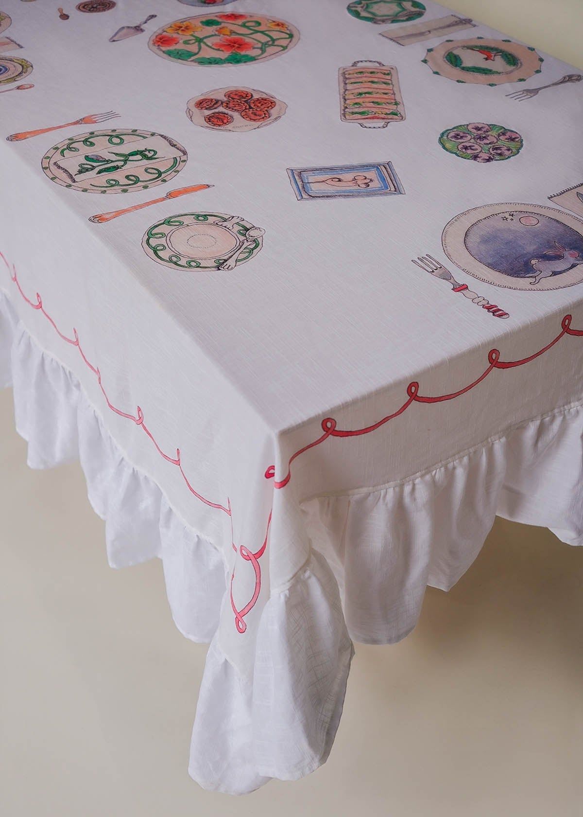 Afternoon Tea - Organic Cotton Tablecloth