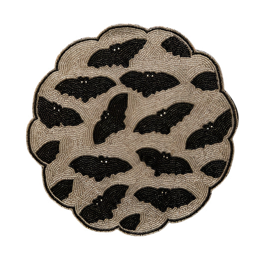 Halloween Bat Beaded Placemat