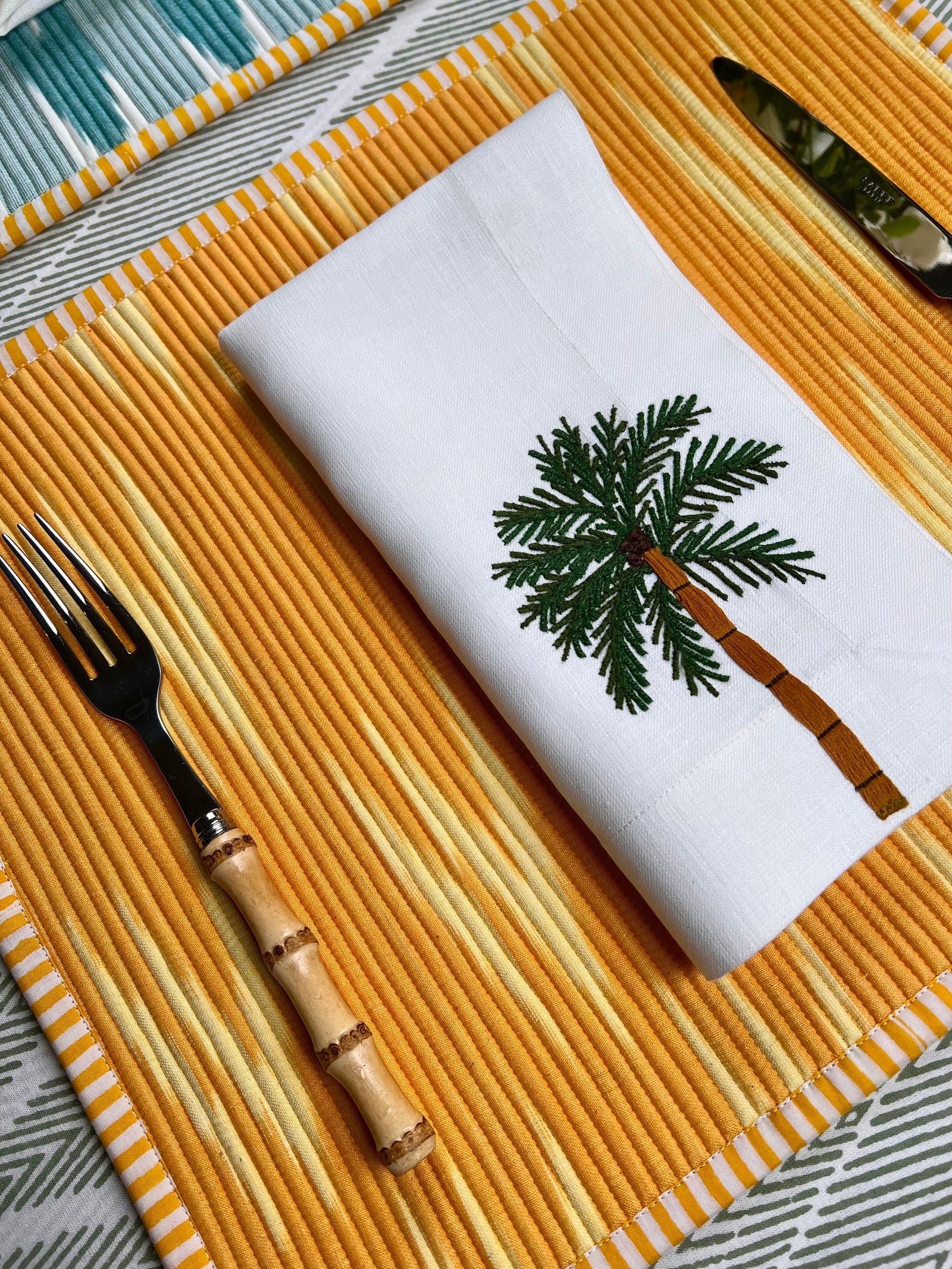 The 'Le Palmier' Palm Napkin