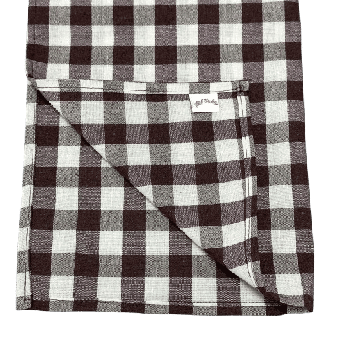 Tony Tablecloth Brown Gingham