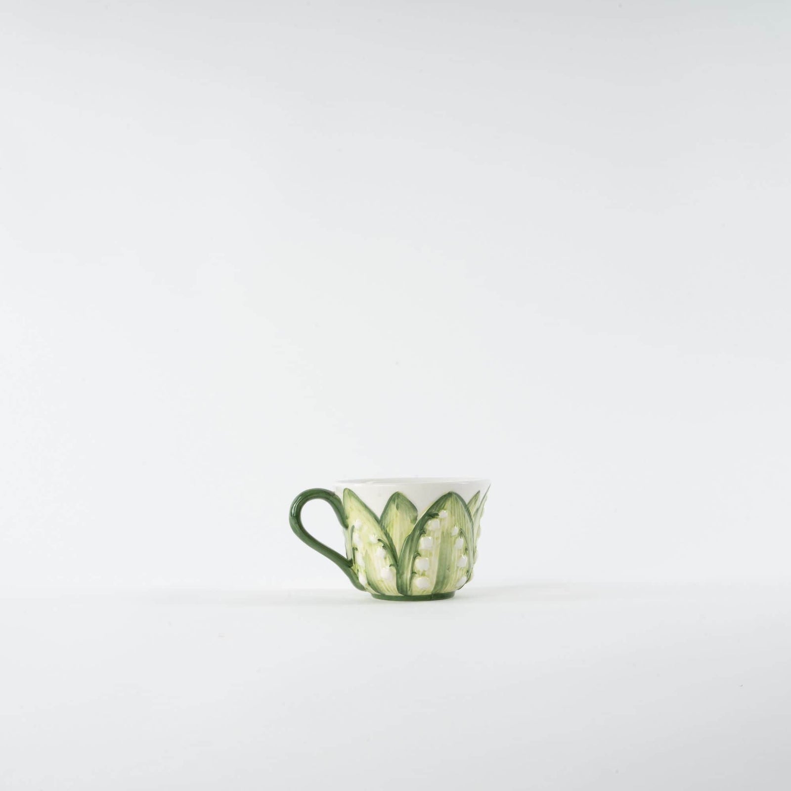 Lily of The Valley Hand-Painted Tea Cup and Saucer