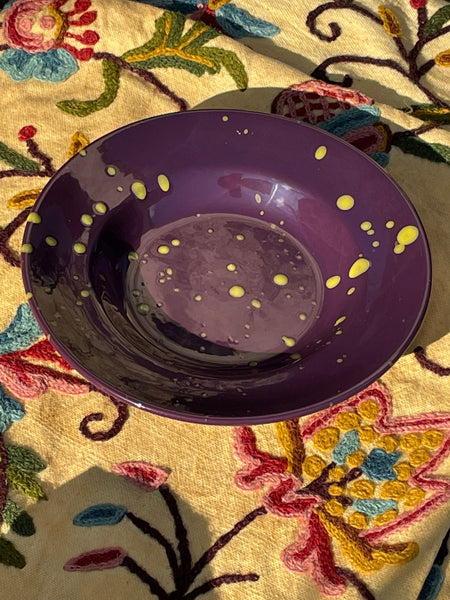 Hand Splatter Terracotta Soup Plate