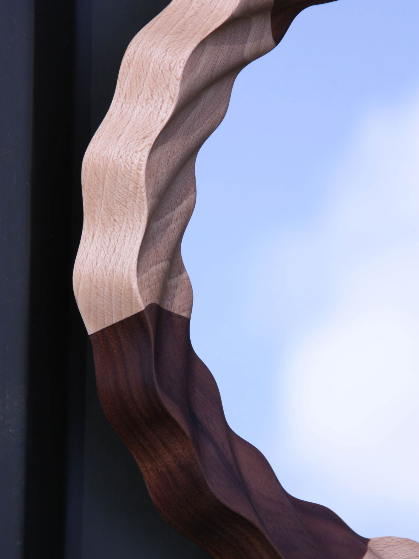 Kruller Extra Mirror - Beech & Walnut