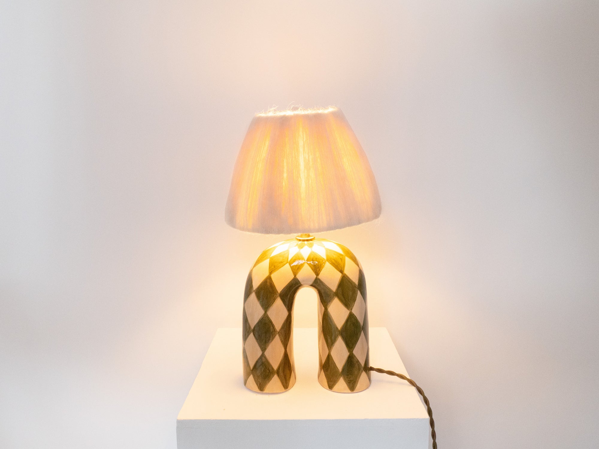 'You' Table Lamp - Green Diamond