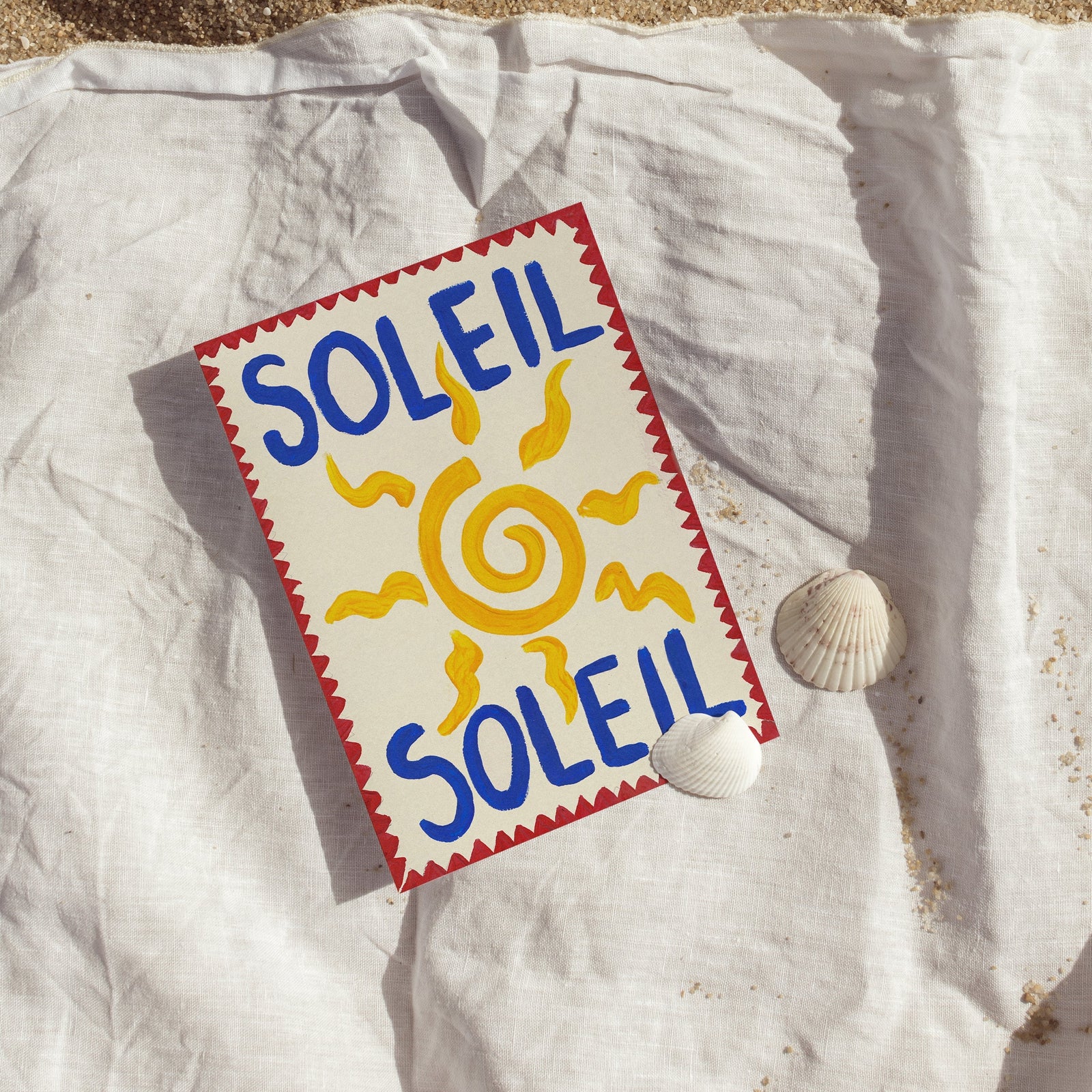 Soleil Hand Painted Print