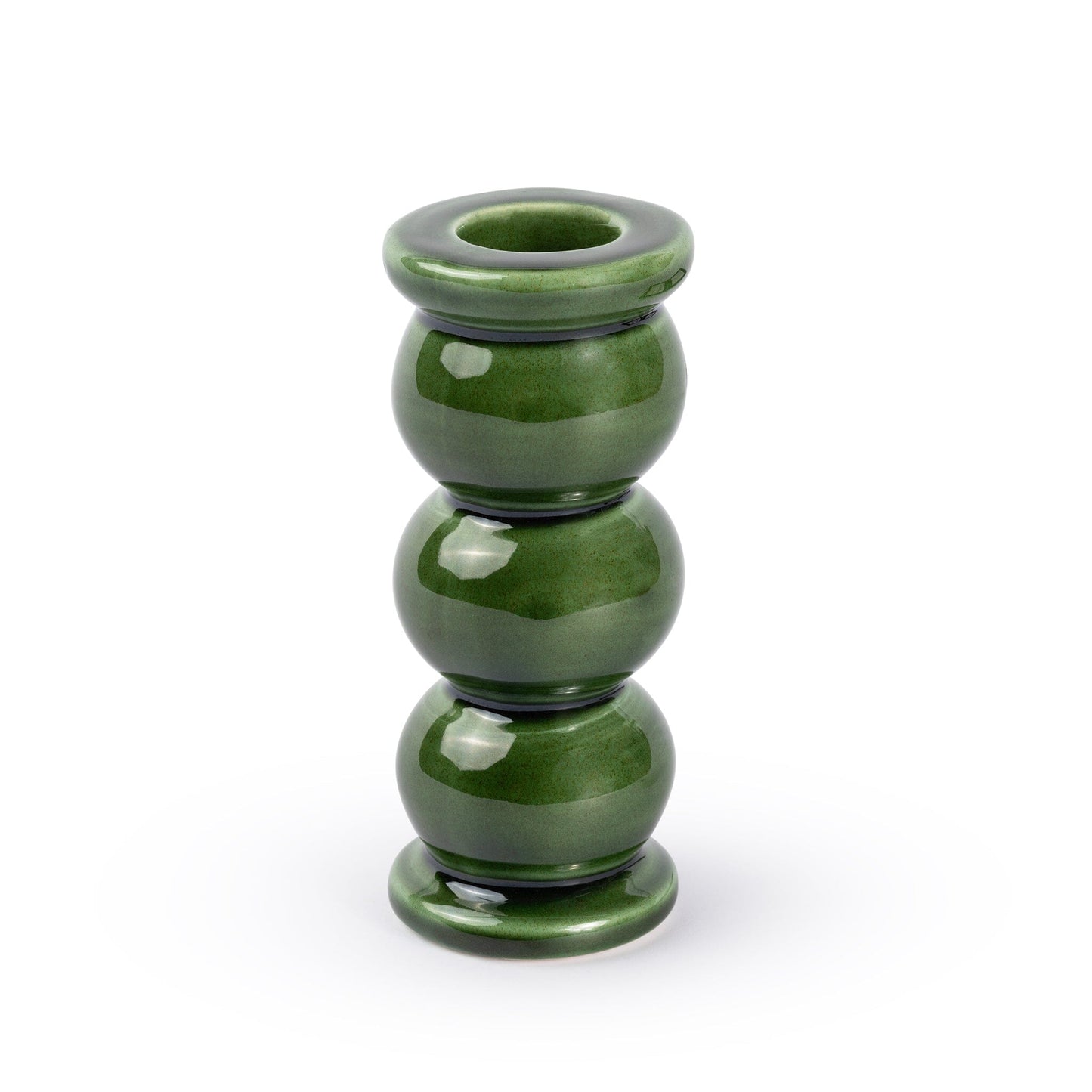 Olaf Candlestick M - Green Forest