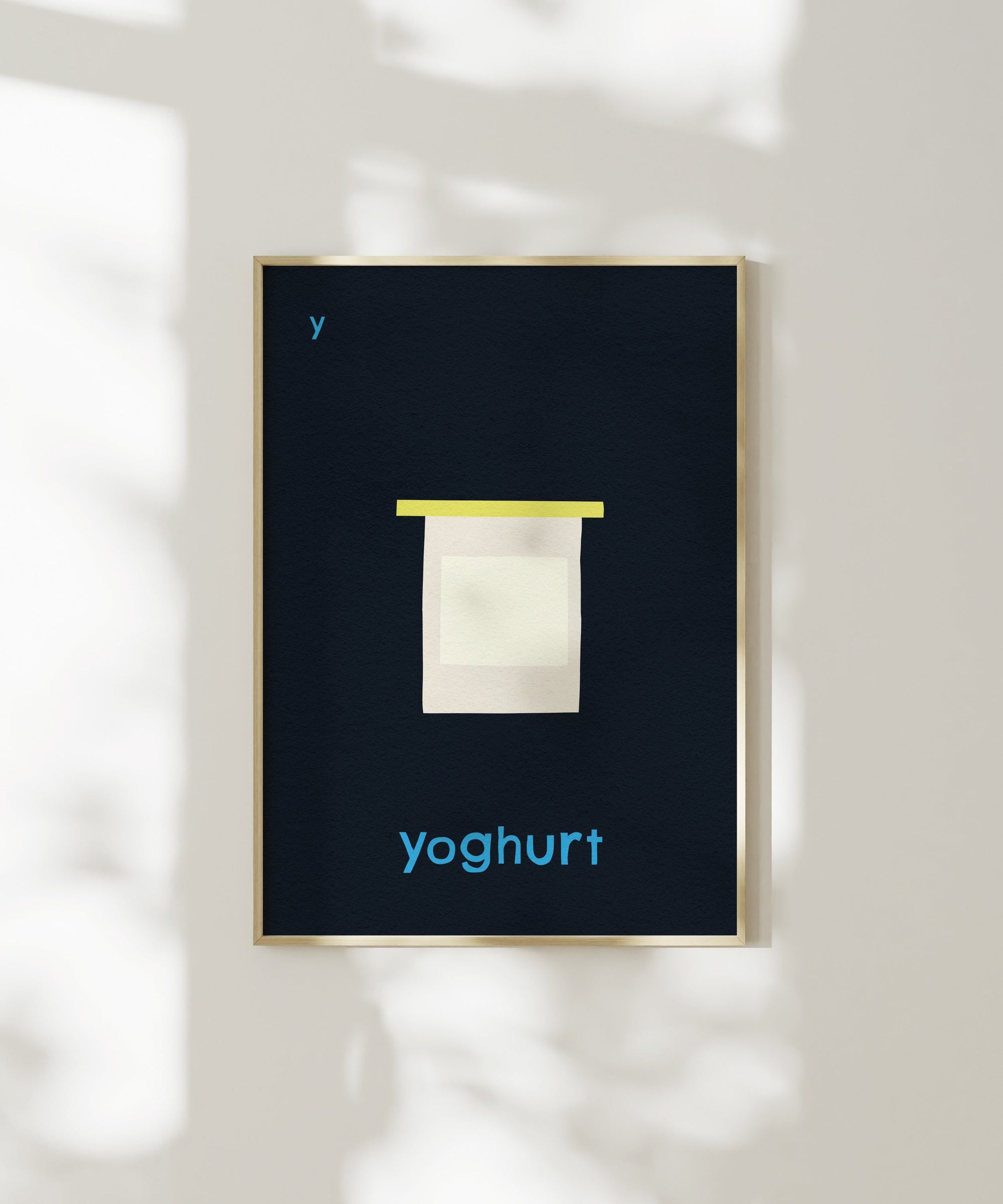 Y for Yoghurt Art Print