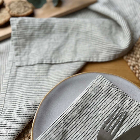 100% Linen Napkins OEKO-TEX® Certified – Striped X2