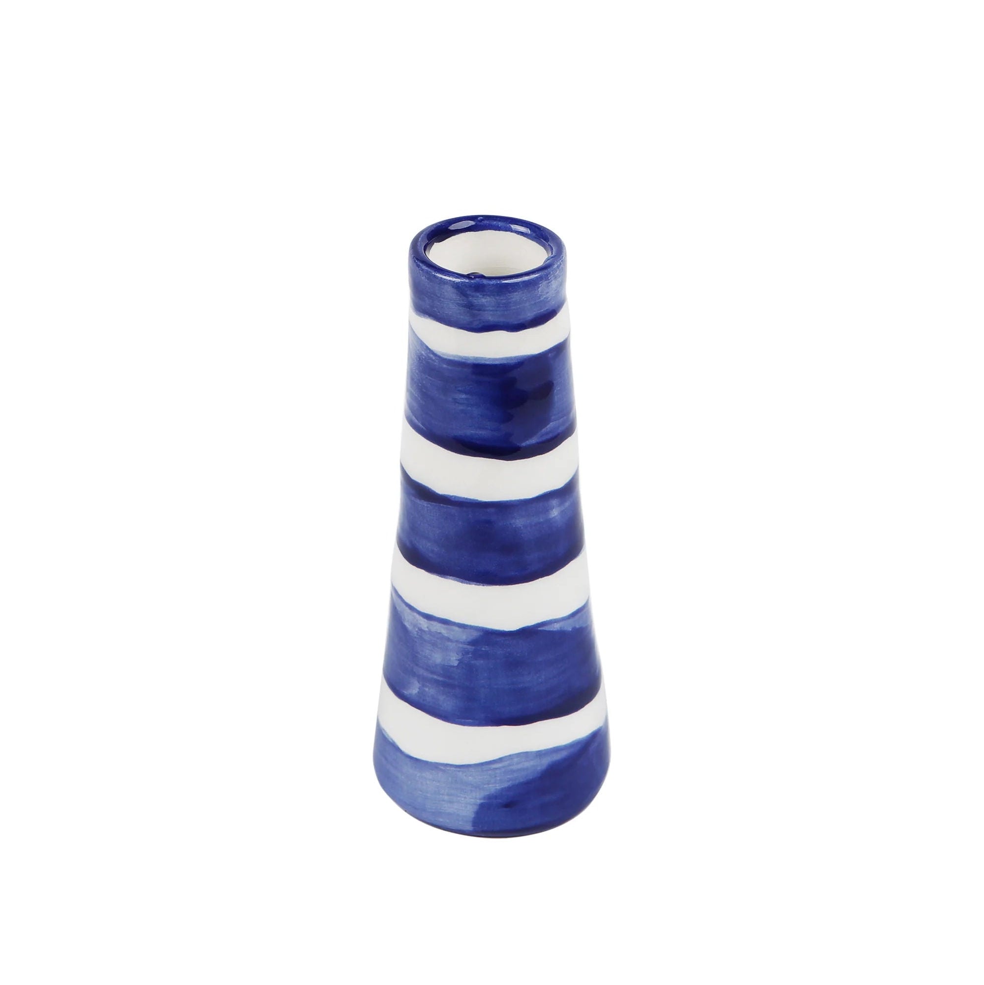 Aegean Blue Striped Vase