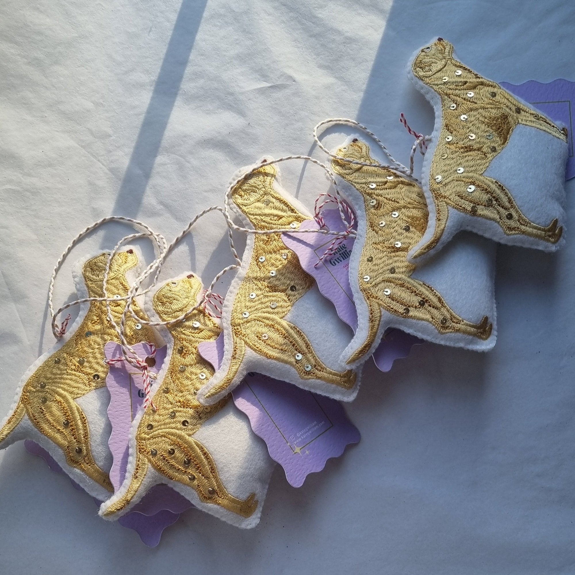 Golden Labrador Embroidered Ornament