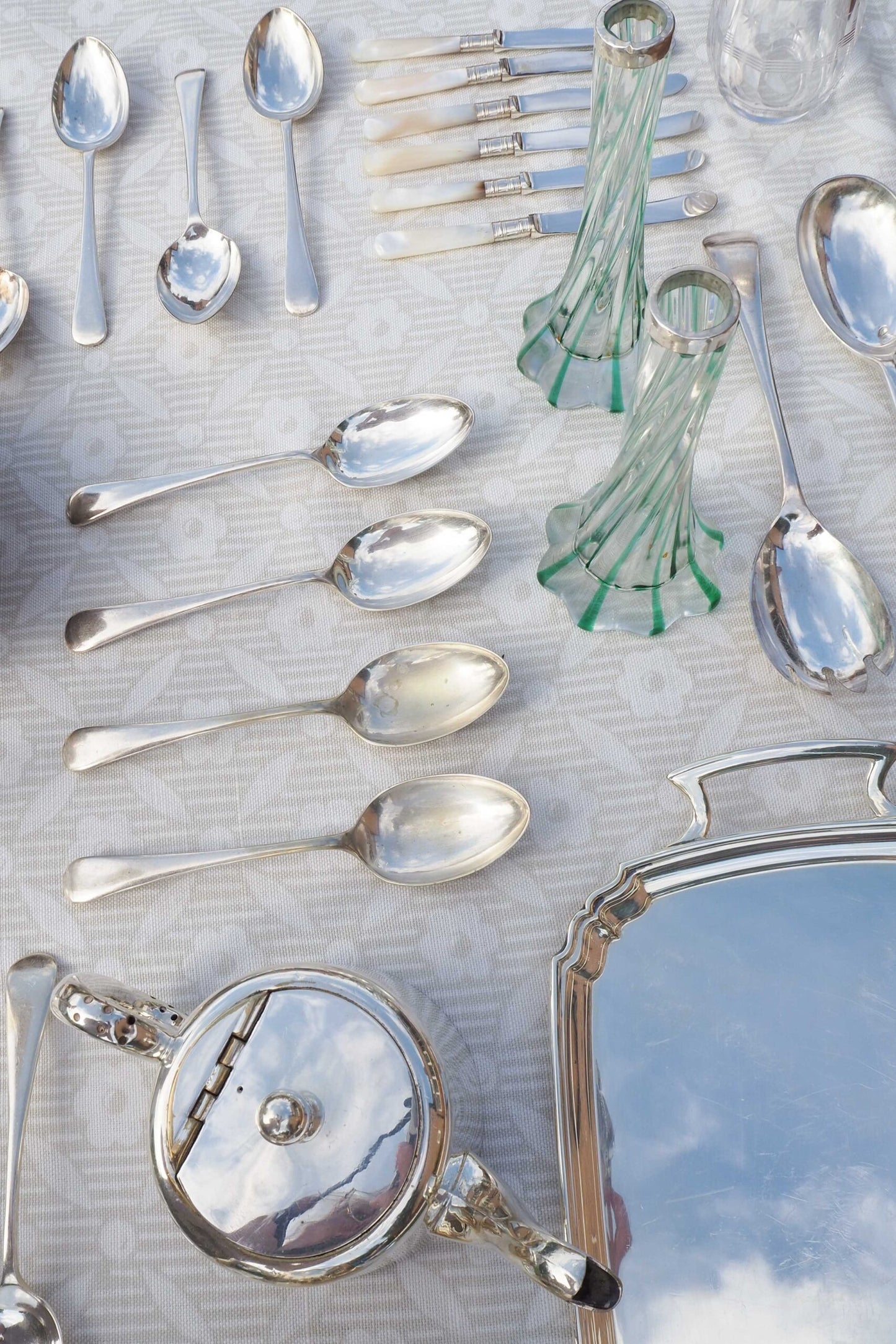4 Vintage Silver Plate Spoons