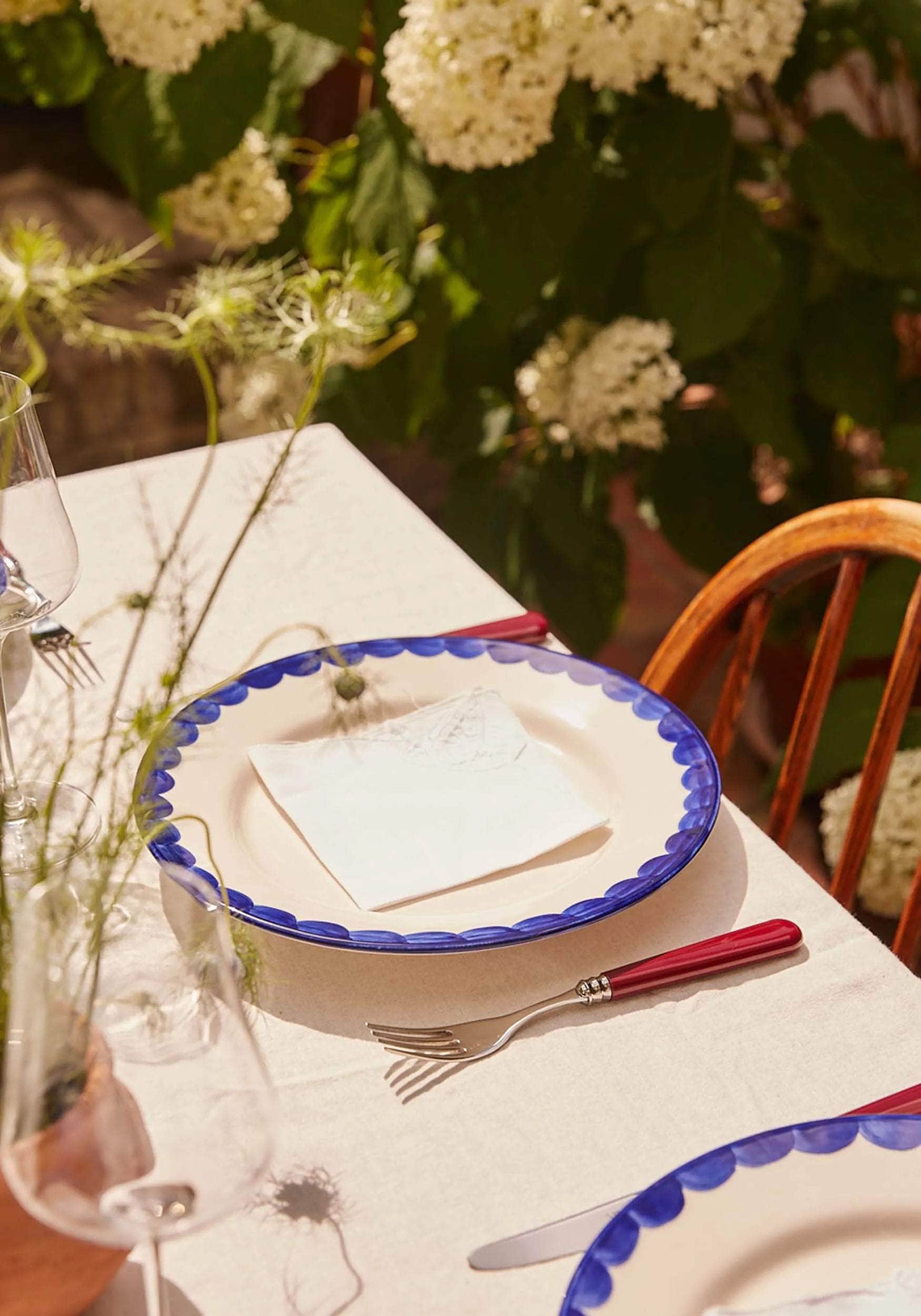 Burgundy Knife and Fork Set