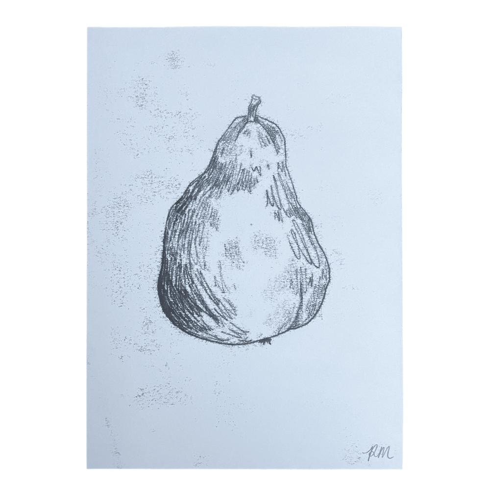 Pear Monoprint #1