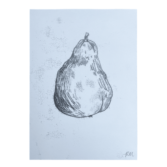 Pear Monoprint #1