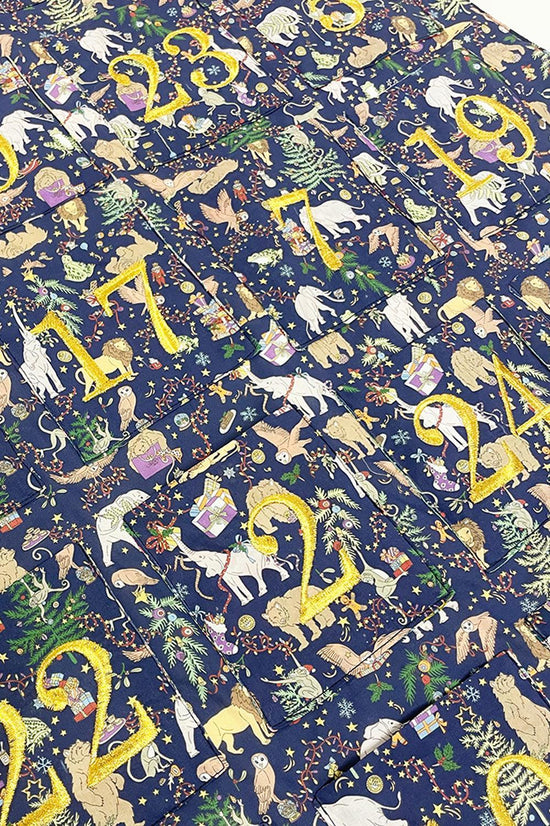 Reusable Advent Calendar made with Liberty Fabric CHRISTMAS