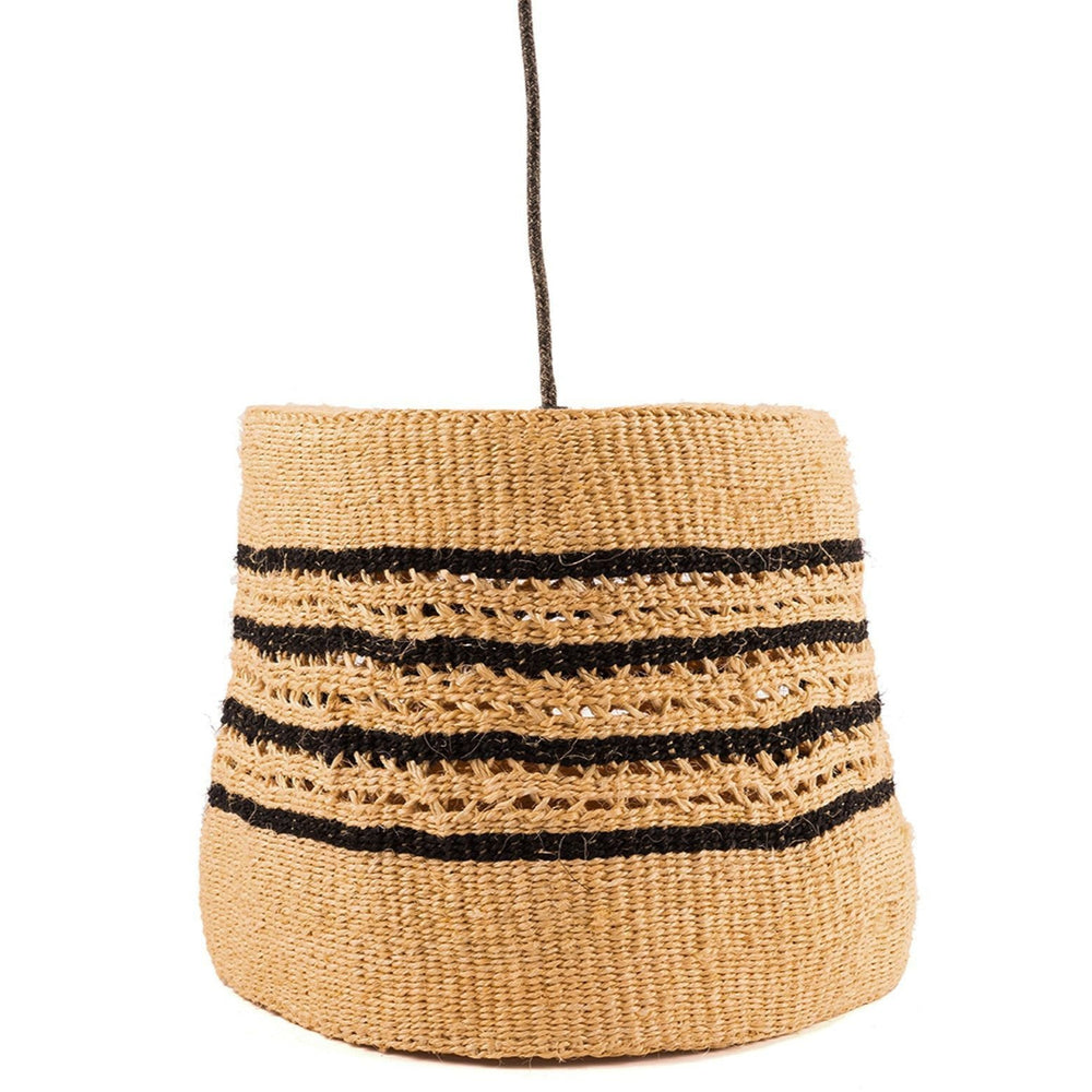 PITIA: Black/Natural Holey Pendant Lampshade