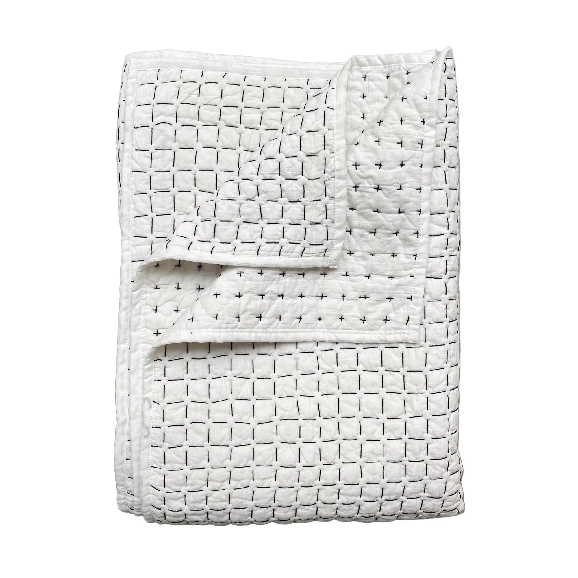 Otilly Hand Stitched Quilted Throw
