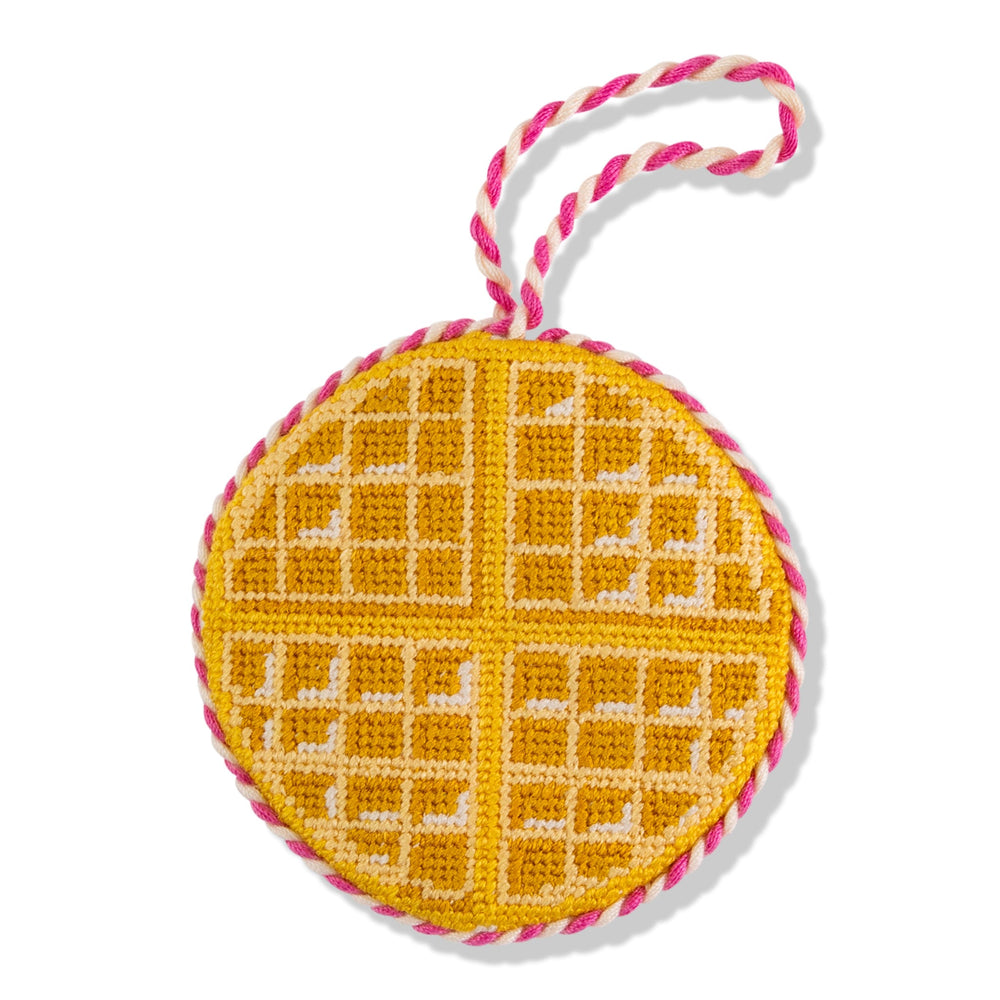 Needlepoint Icon Ornament - Waffle