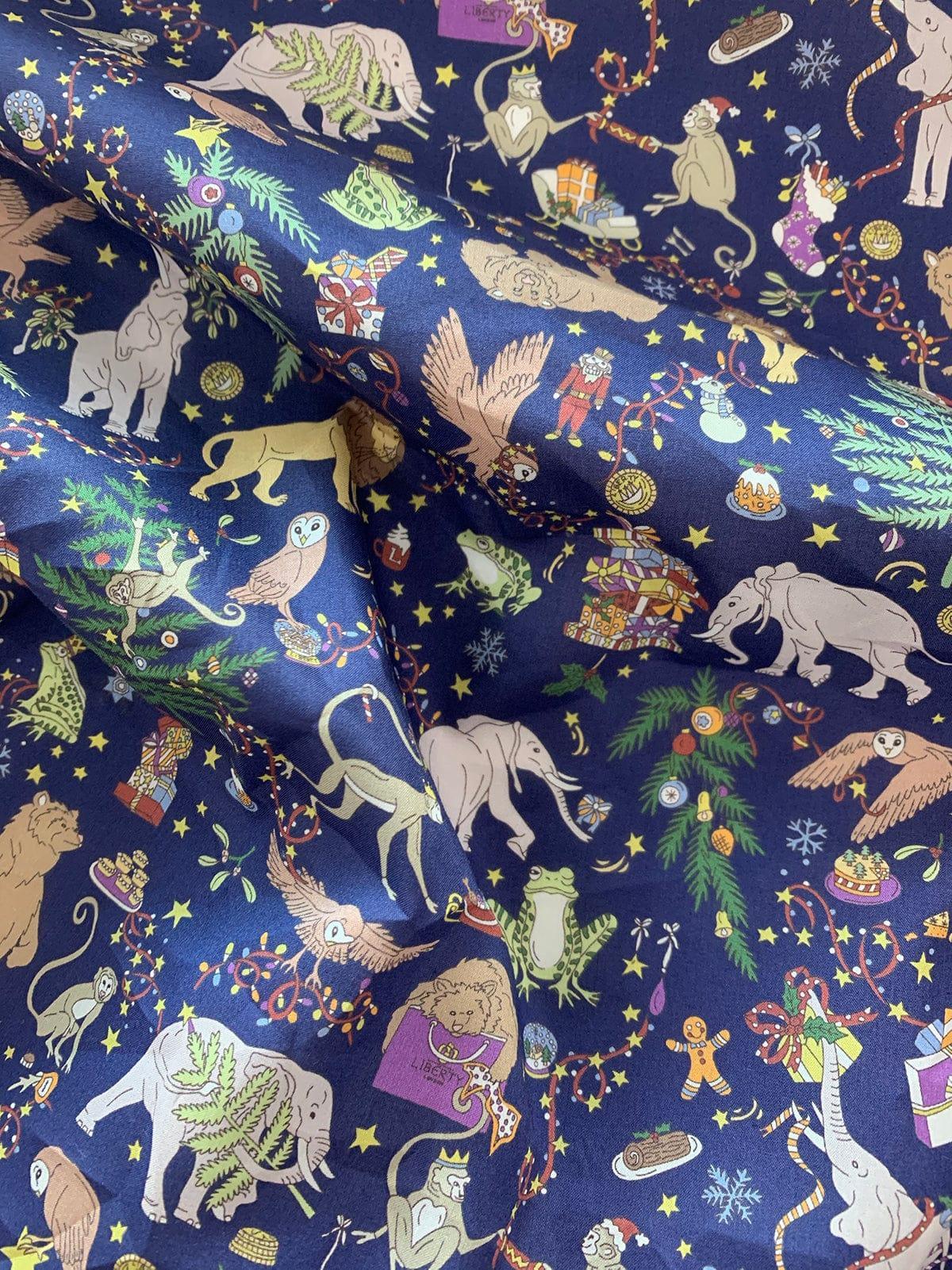 Storage Sack made with Liberty Fabric CHRISTMAS