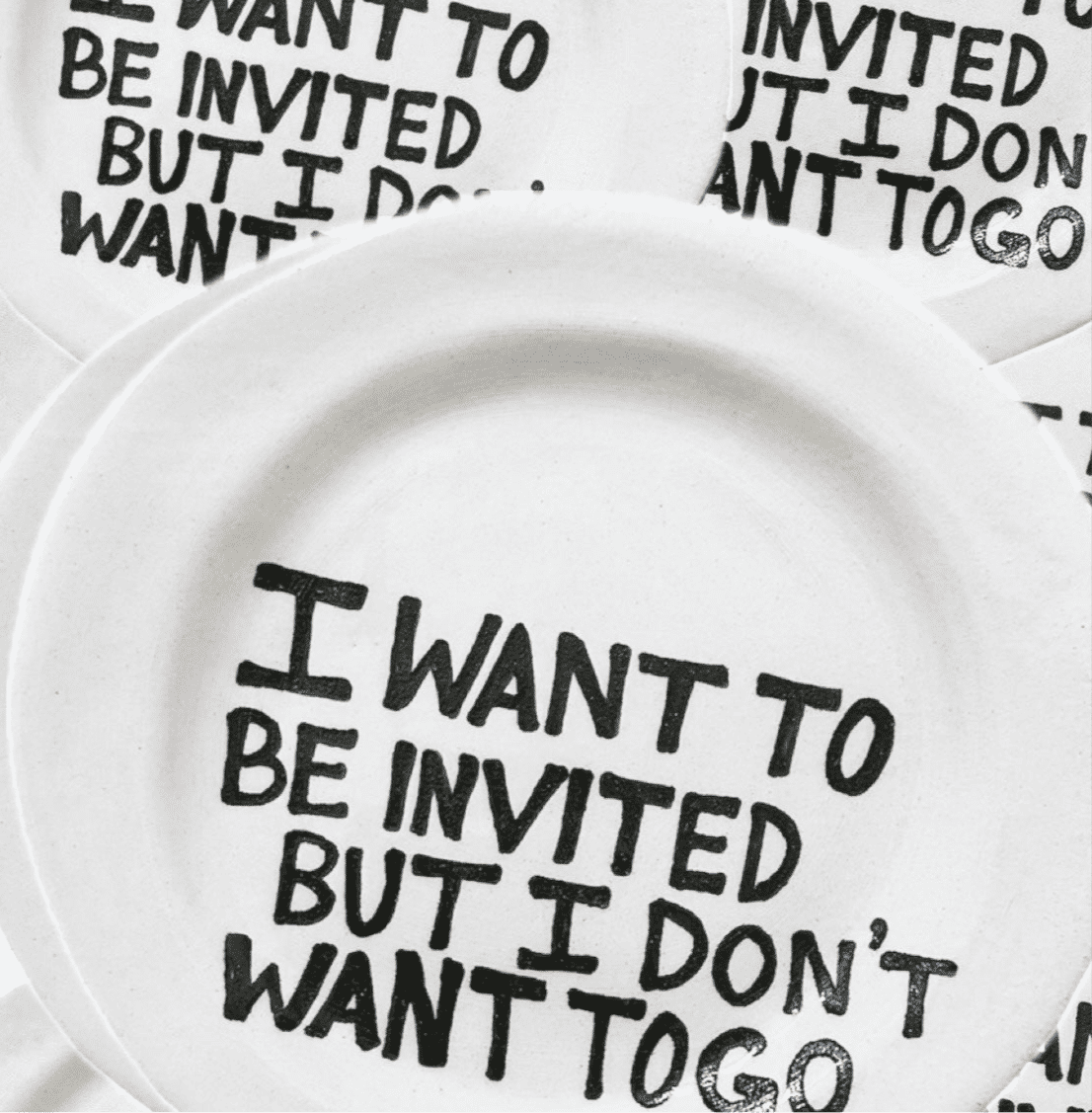 I Want To Be Invited Small Plate