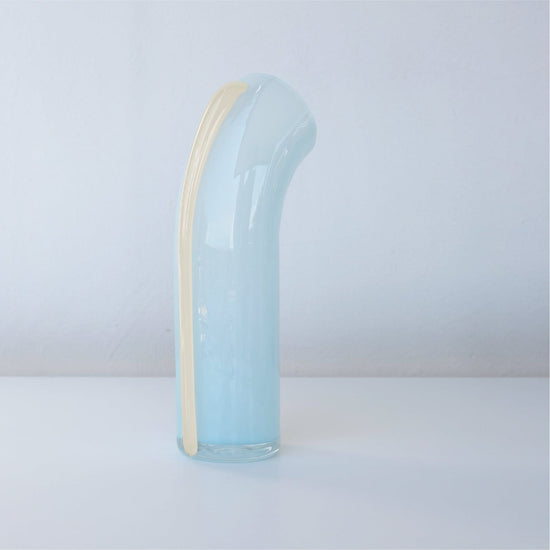 NESSIE Carafe - Soft Blue with Vanilla Stripe