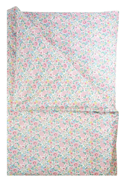 Bedding made with Liberty Fabric Betsy Blossom Pink