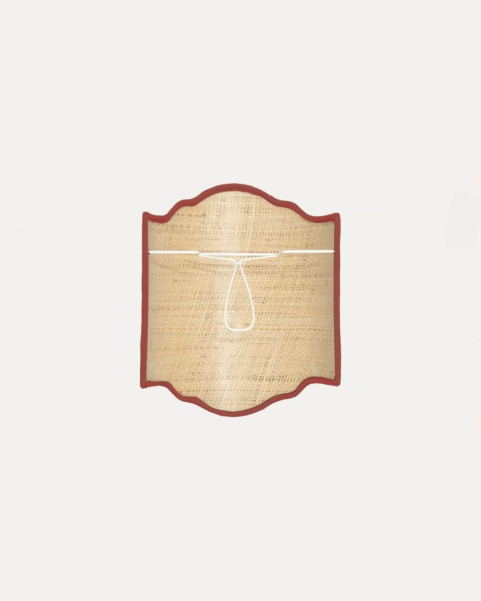Tedate Raffia Candle Shade - Russet Red