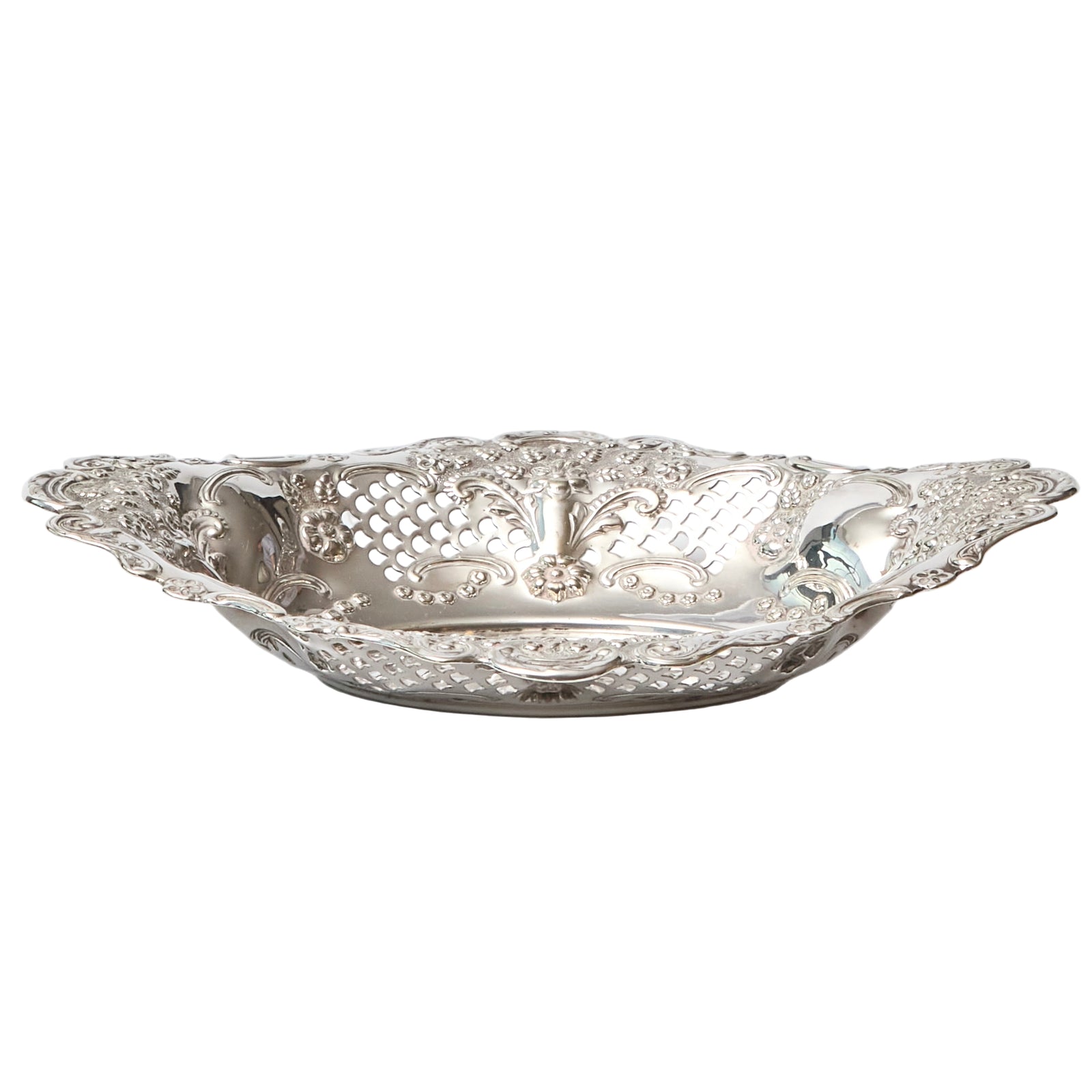 Silver Lattice Bonbon Dish