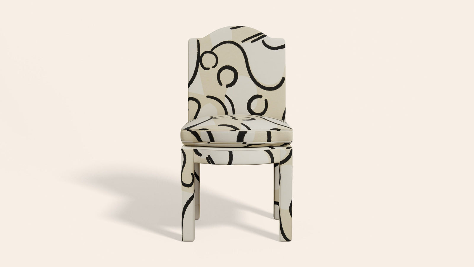 Pair of Leo Dining Chairs, Coconut