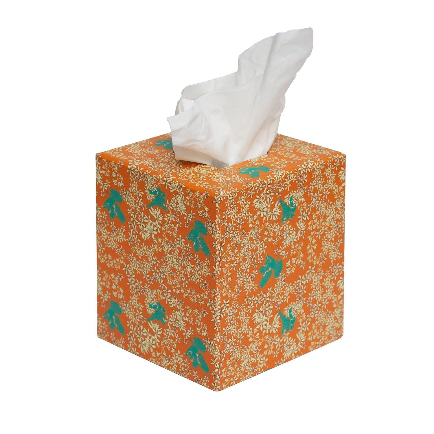 Corali Orange Quartz Tissue Box Cover
